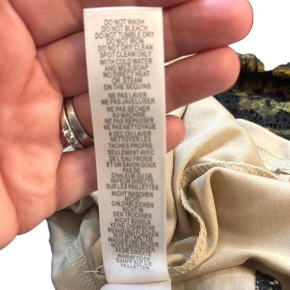 Adrianna Papell - AP1D101560 Sleeveless Velvet Lace Sheath Dress Size 4 NWT - Picture 12 of 12